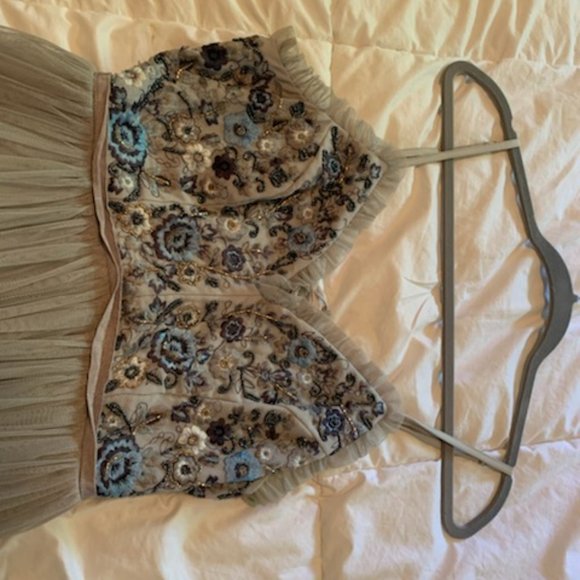 Embroidered Grey Dress - Picture 4 of 4